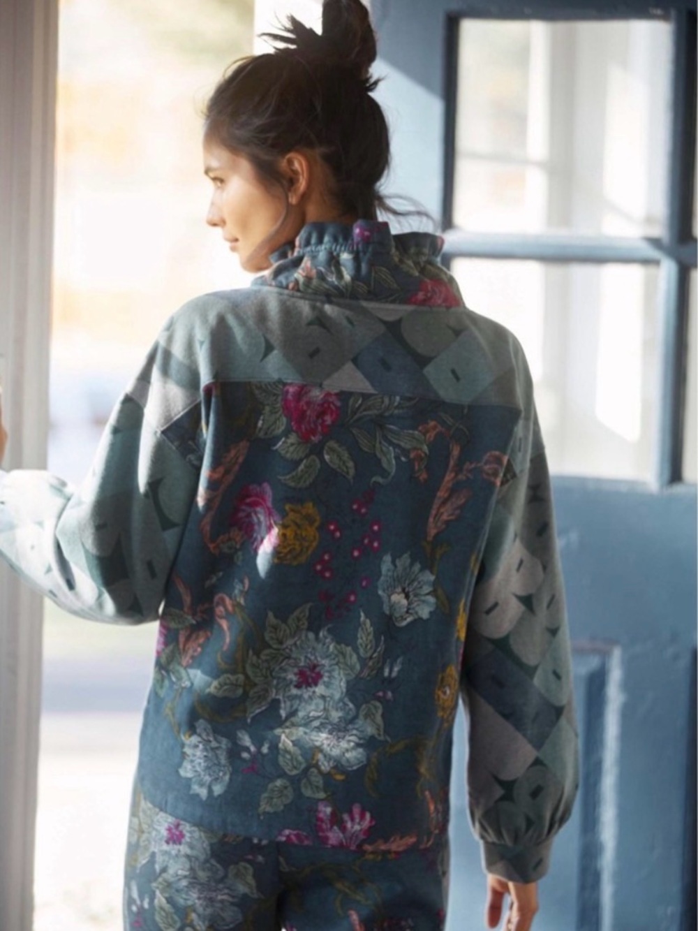 Anthropologie Daily Drills Floral Sweatshirt ✨🌸 - Picture 5 of 7